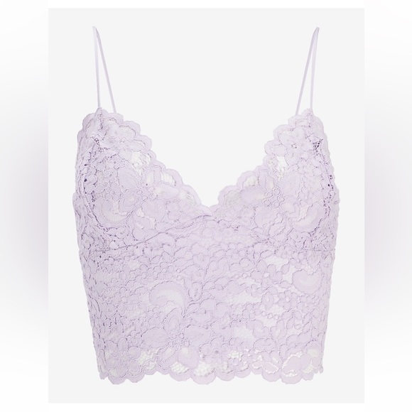 Express - Lace Cropped Cami - Picture 2 of 5